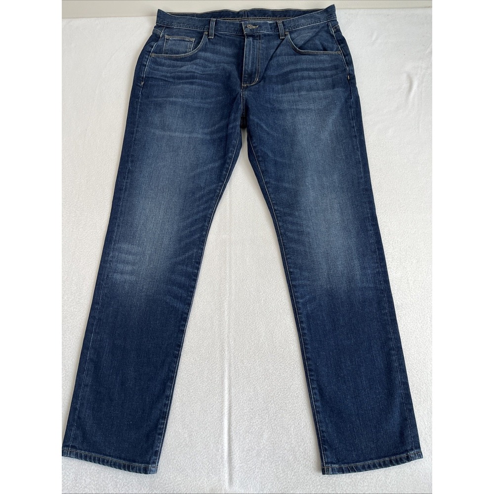 johnnie-O Dos Stretch Straight Leg Jeans Mens 38x32 Blue Denim